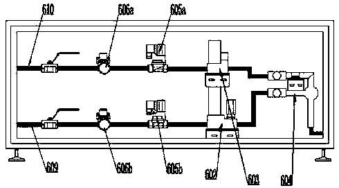 Test device for evaluating fire resistance of large-diameter cable and test method thereof