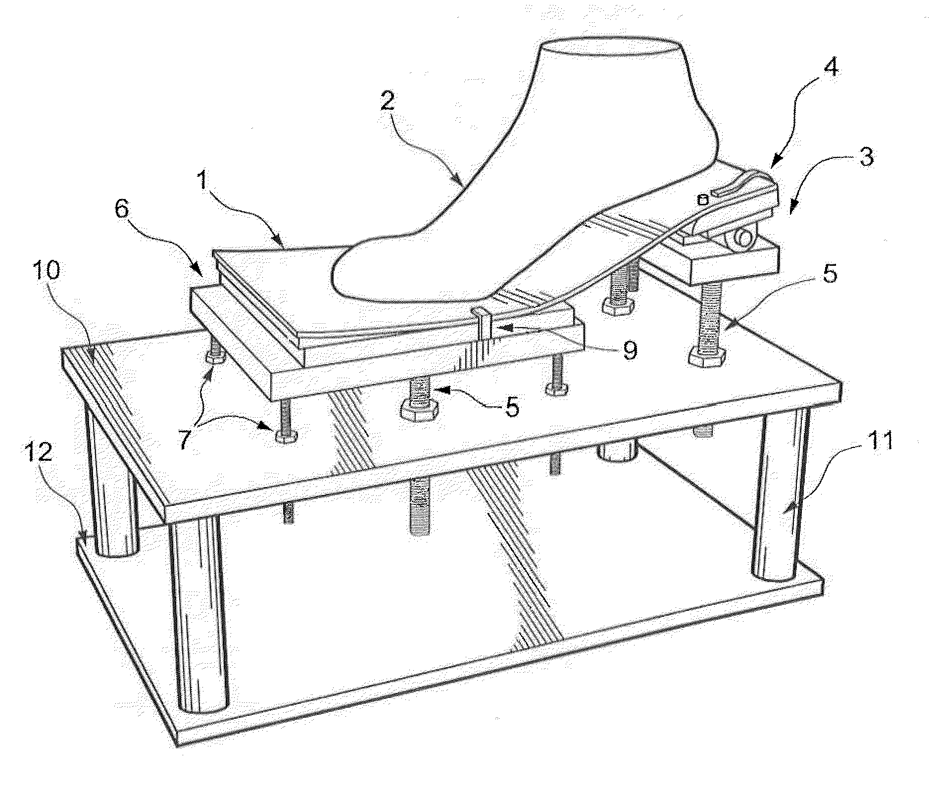 Customized shoe and insole, method and apparatus for determining shape of a foot and for making a shoe or insole