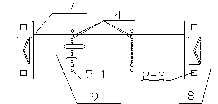 Ship lock non-ashore weight charging system and operating method thereof