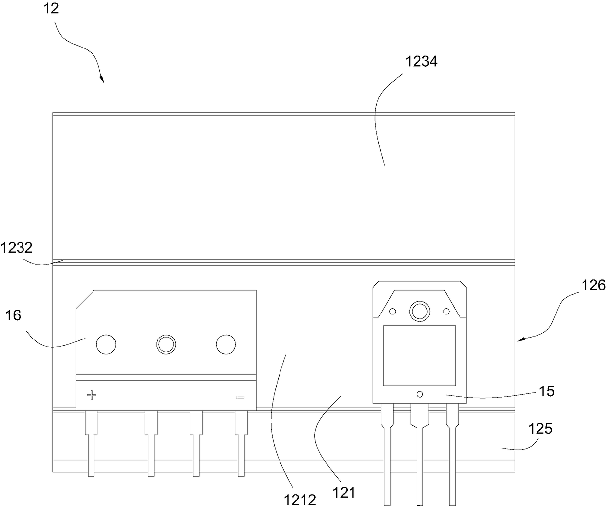 Heat sink, power supply device and microwave cooking electrical appliance