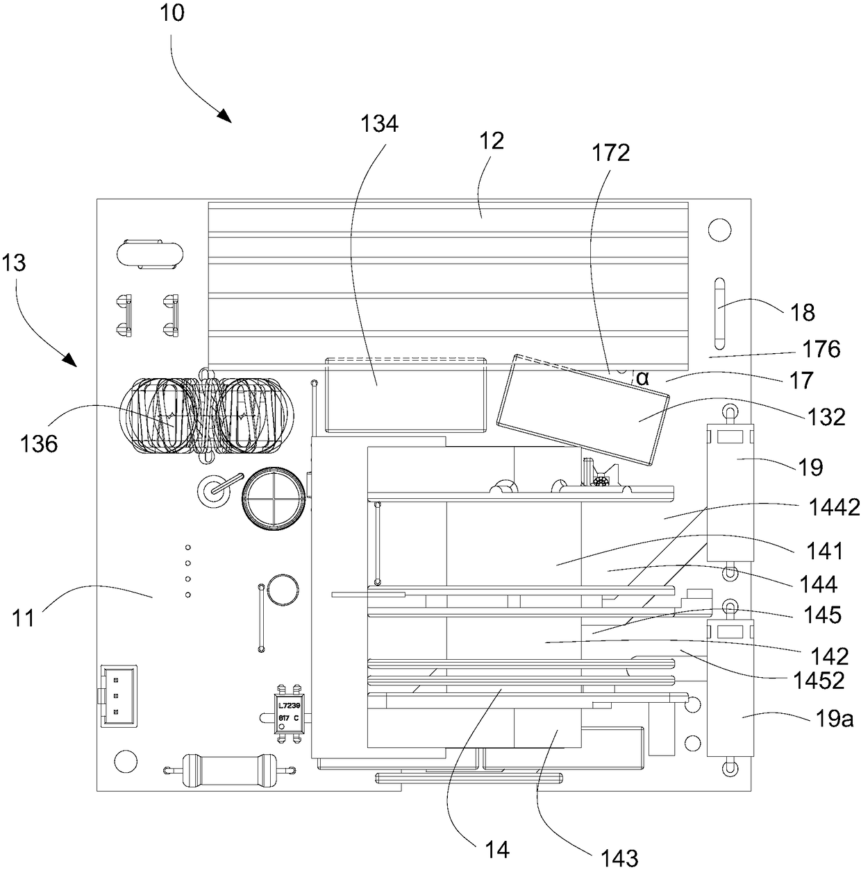 Heat sink, power supply device and microwave cooking electrical appliance