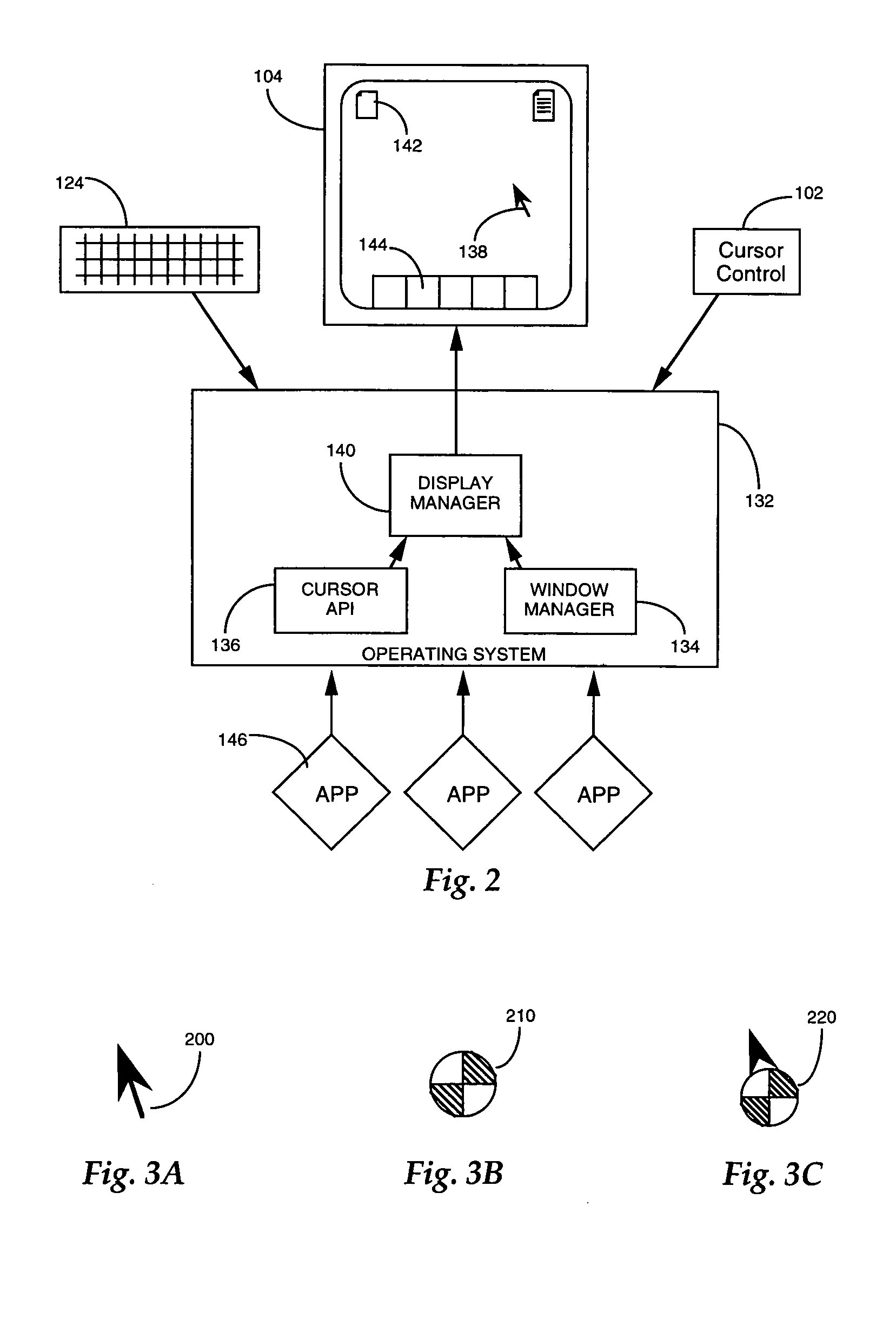 Dynamically changing cursor for user interface