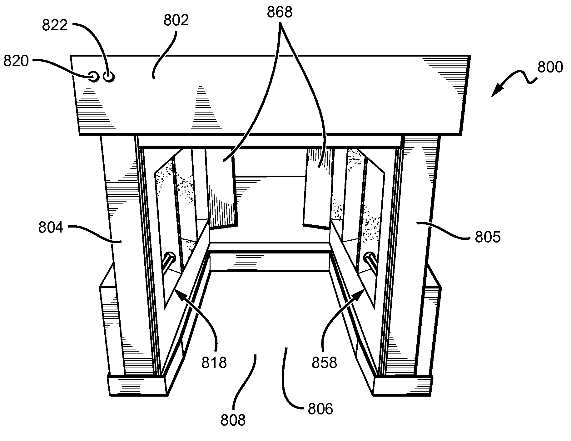 Station for disinfecting publicly-used equipment