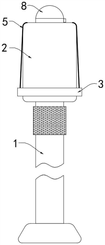 A street lamp for parks with self-cleaning and insect-proof functions