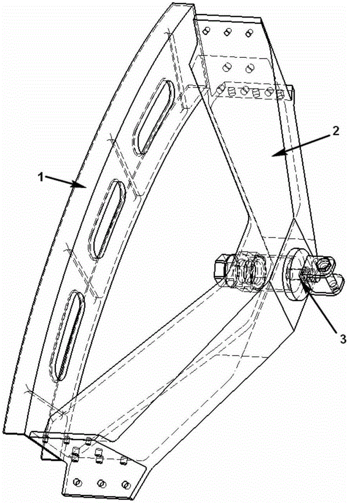 High-reliability lightweight drag parachute connecting device