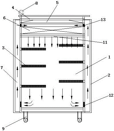 Direct flow type clean sampling vehicle