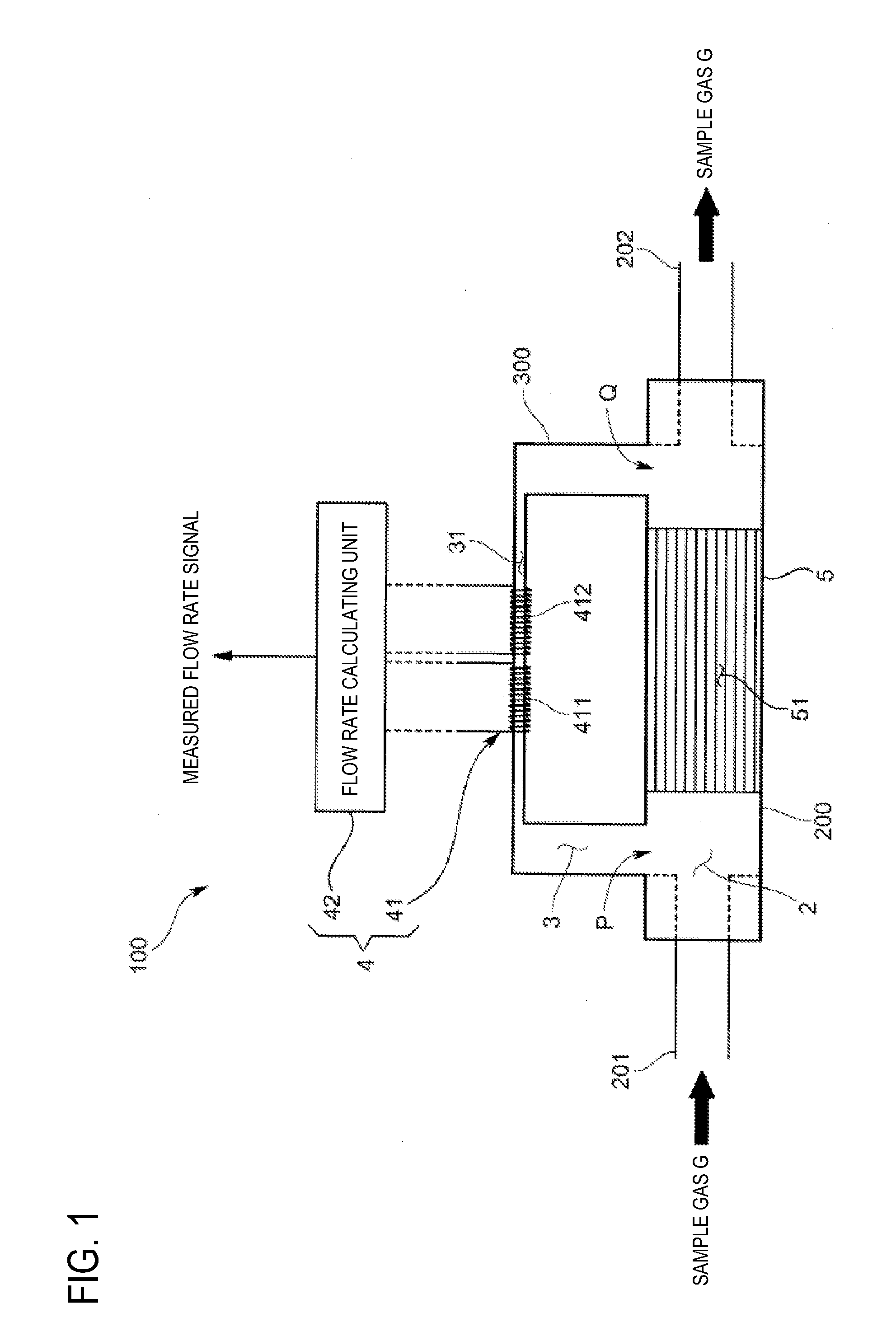 Thermal flow rate sensor