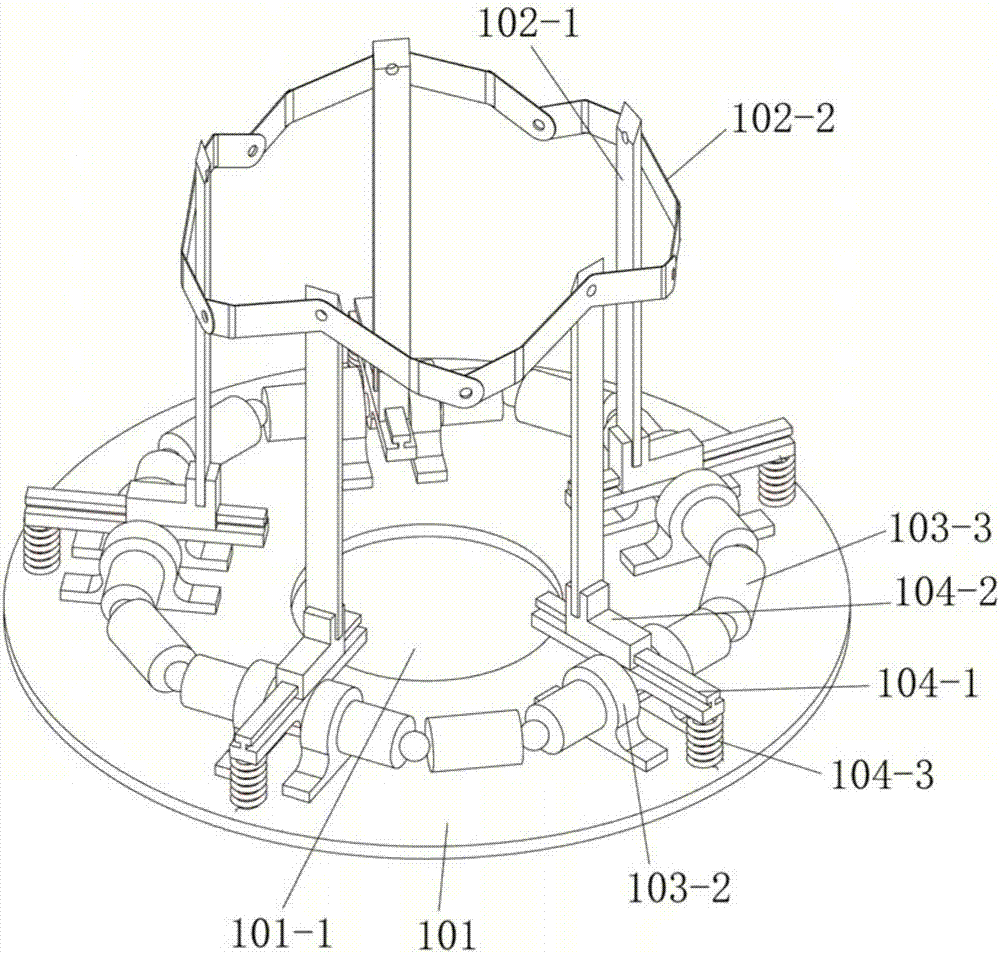 Inserting-cutting type banana crown cutting device