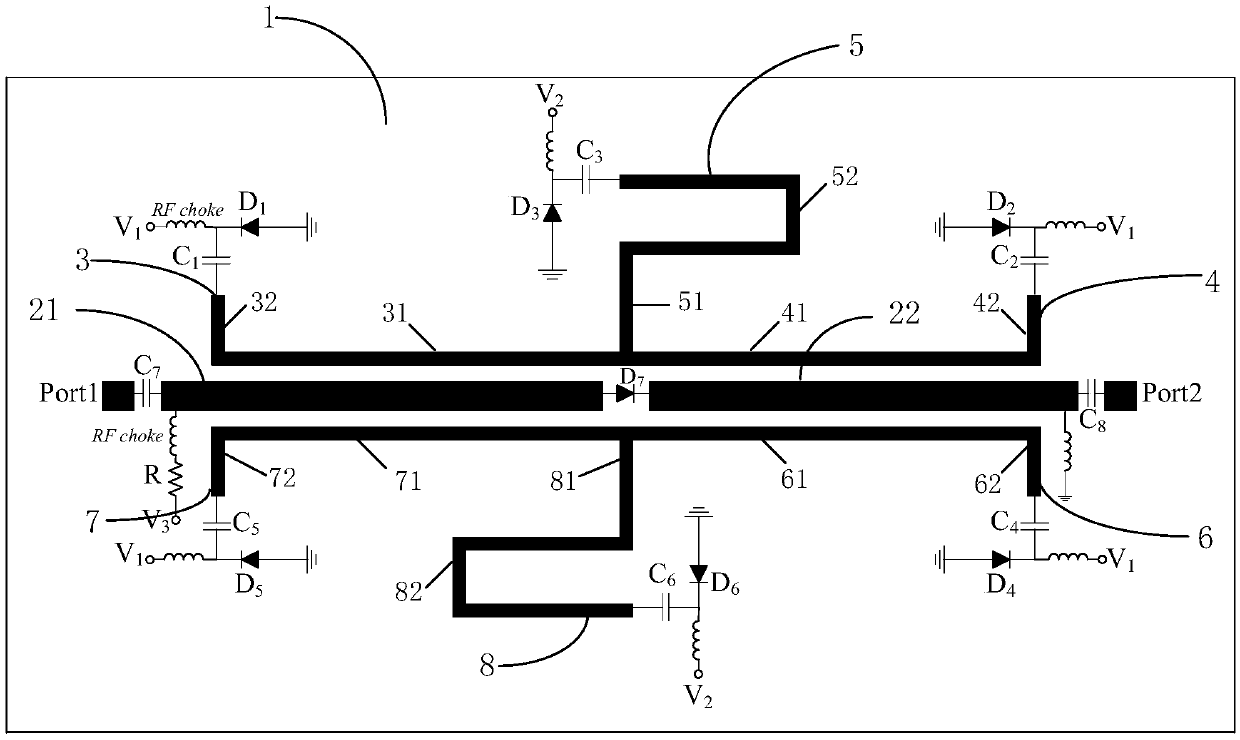 A Tunable Bandpass-Bandstop Filter Based on Open-circuit Stub Loading