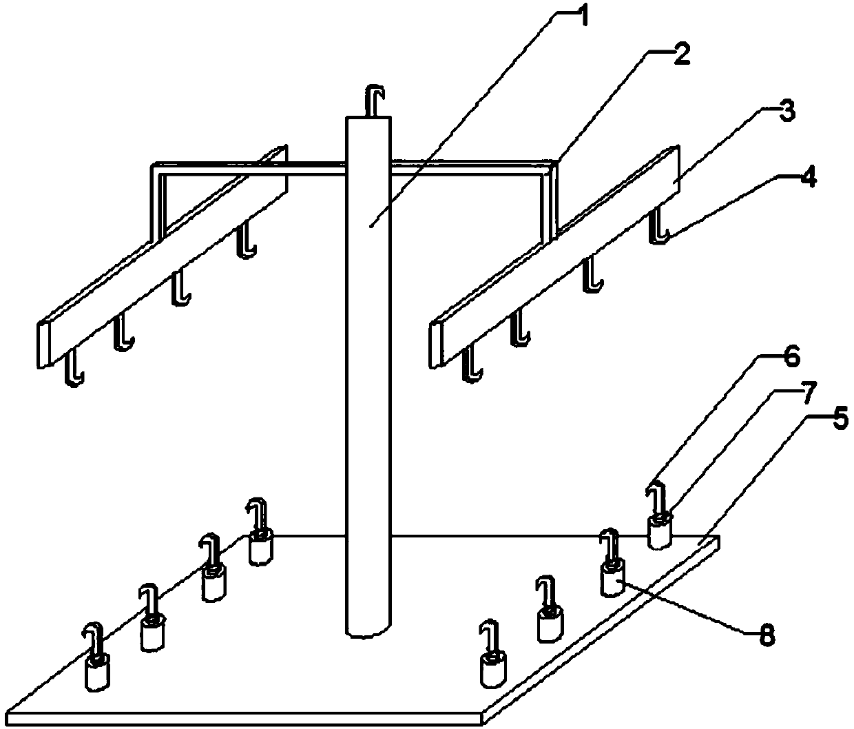 Sling for hanging middle beam of refrigerator