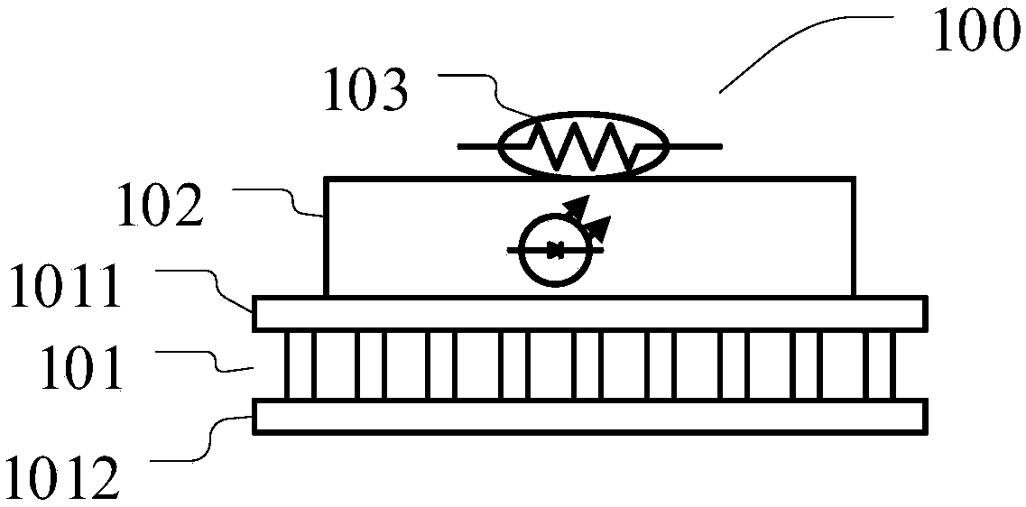 A method and device for controlling the wavelength of a light emitting component