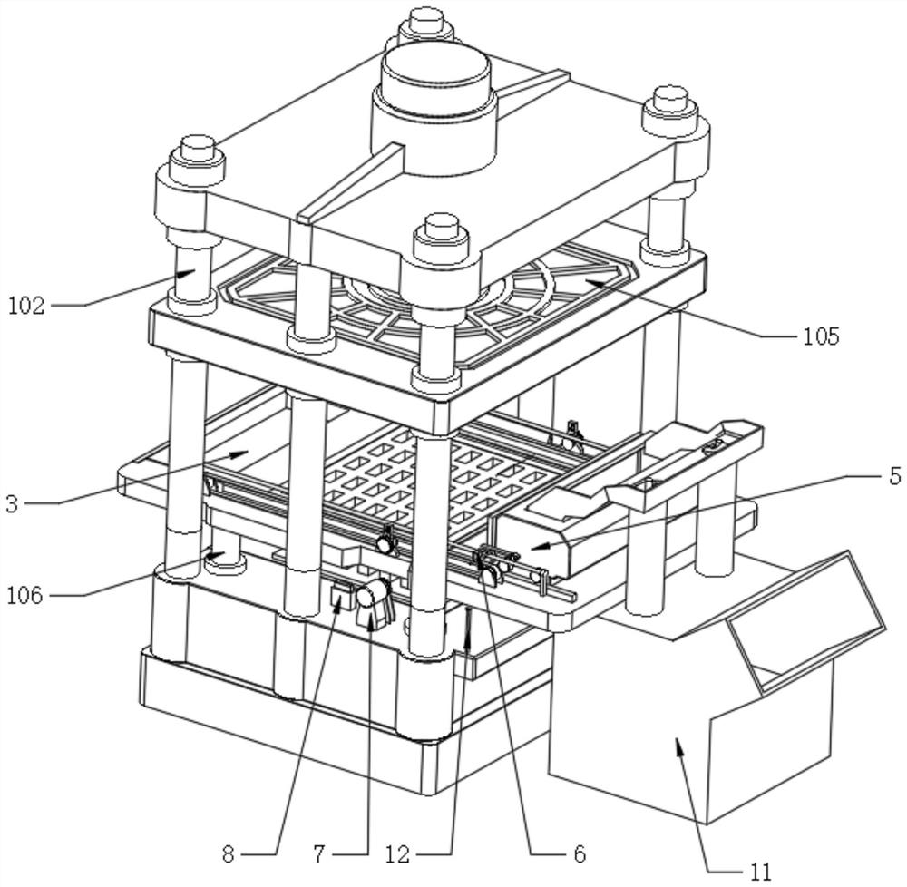 Pressing device applied to multi-specification activated carbon