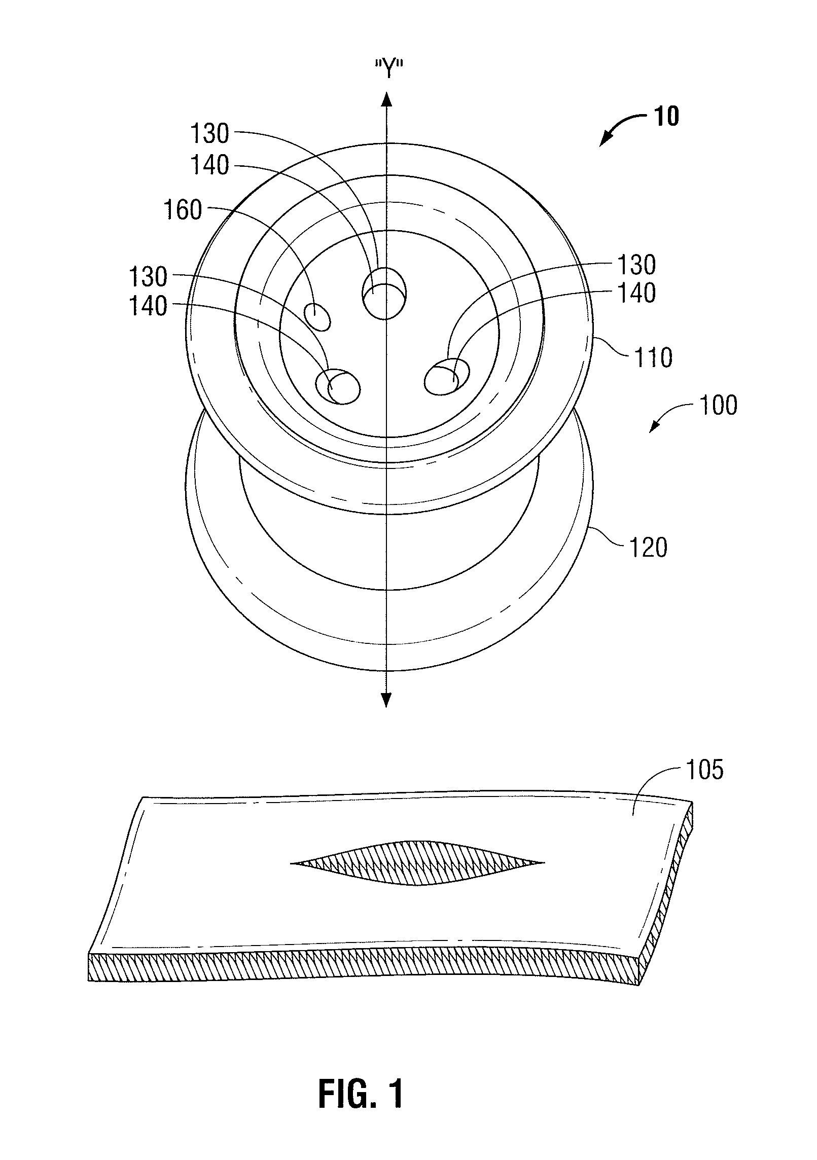 Foam port device having closed-end lumens