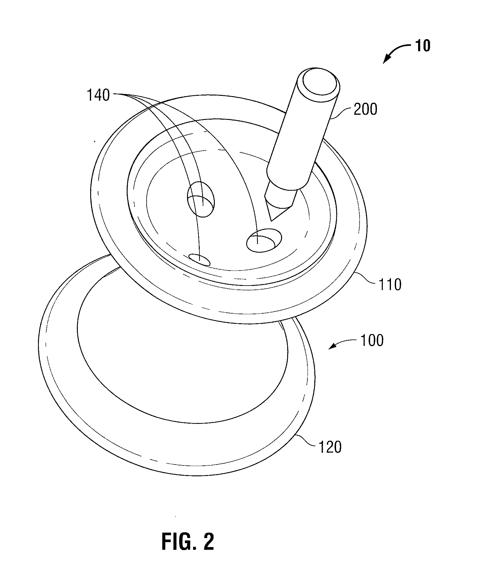 Foam port device having closed-end lumens