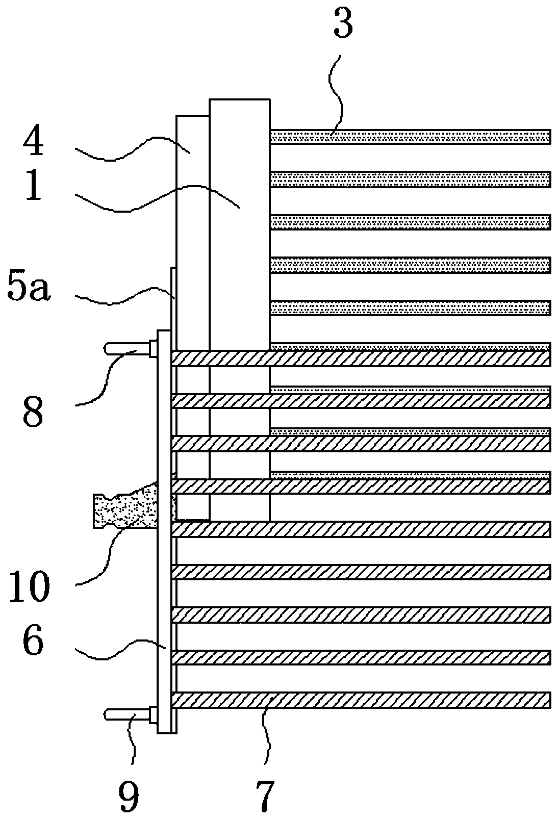 A bearing mechanism for stacking units in the production of solar cell modules