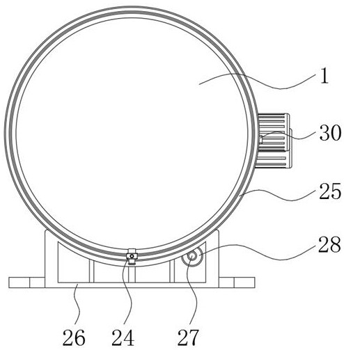 Internal compression solid-liquid separation device for intelligent sweeper