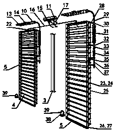 Mudflat greenhouse power supply-free automatic adjustment system