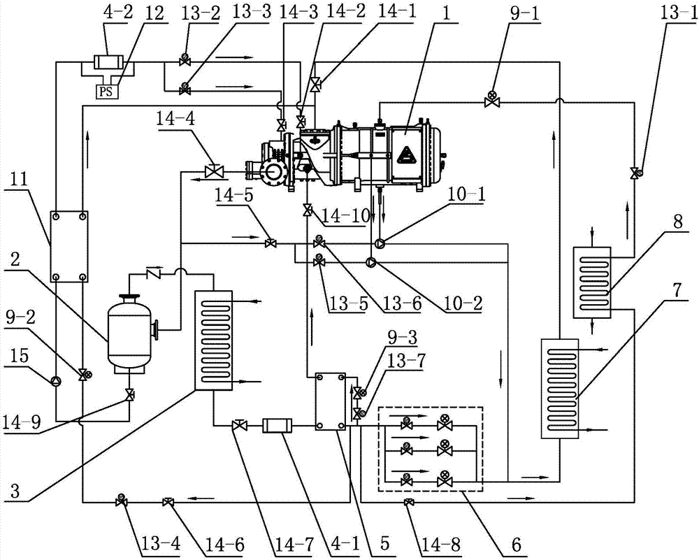 Industrial ultrahigh temperature heat pump unit