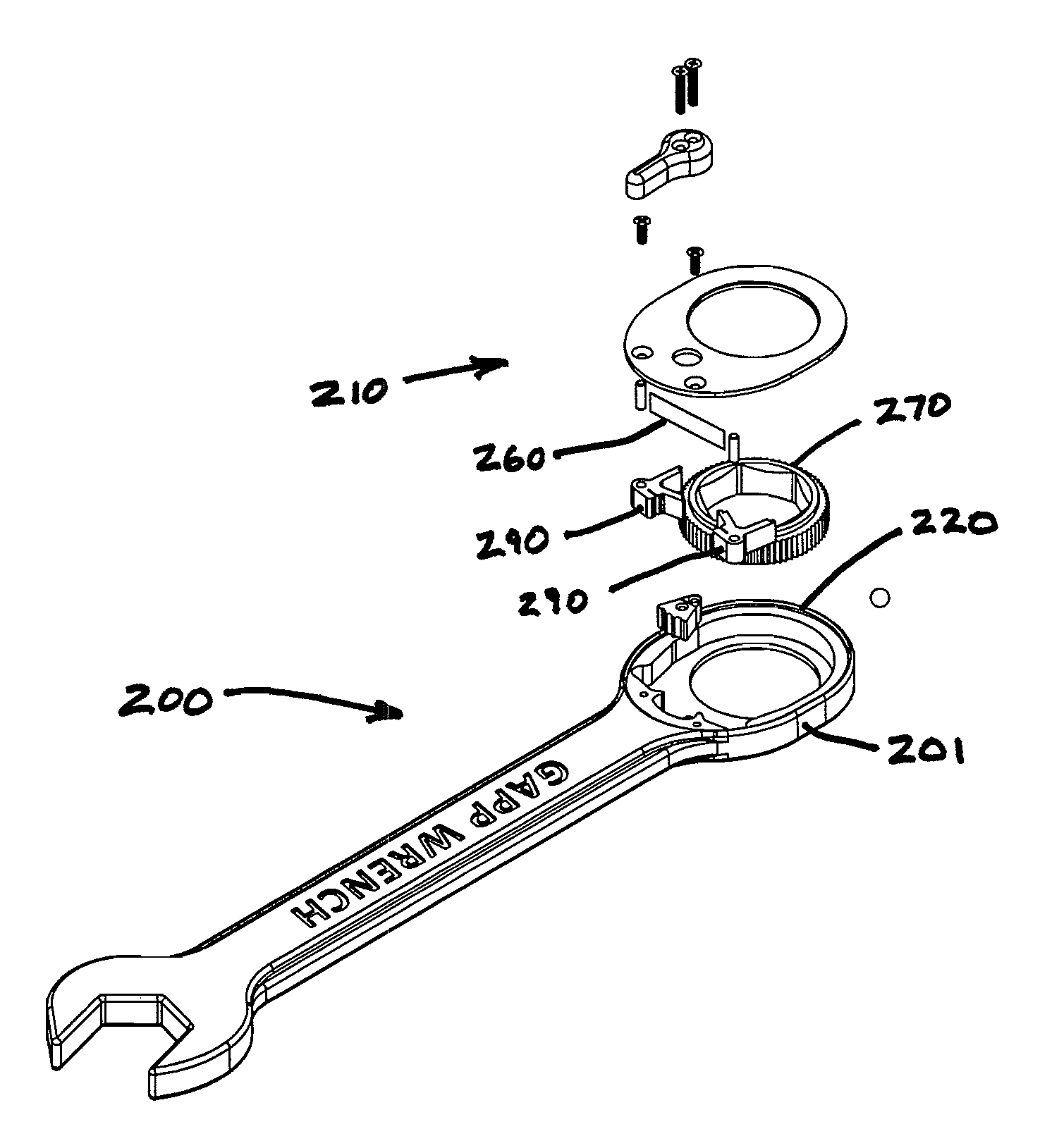 Box end ratchet wrench with reduced ratcheting arc