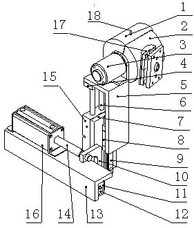 Special gluing head cleaning device for full automatic glue edge sealing production line and cleaning method thereof