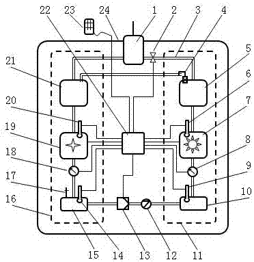 Environment-friendly temperature difference engine