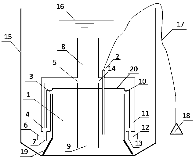 A mud-water pulse mixing device