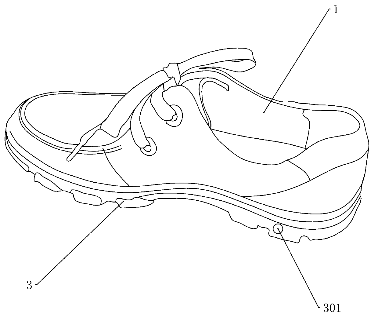 Breathing air change shoes and workmanship thereof