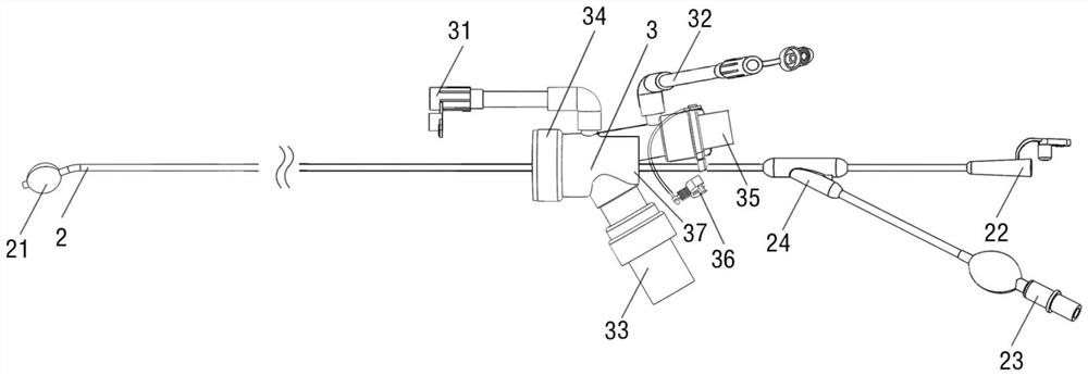 Novel plugging device capable of realizing visual bronchus plugging and positioning and visual observation at any time during operation