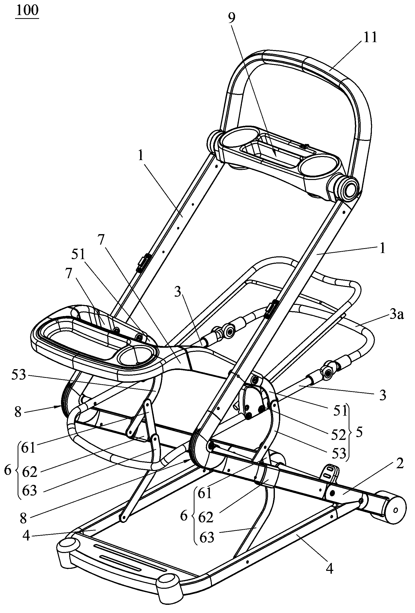 Stroller frame