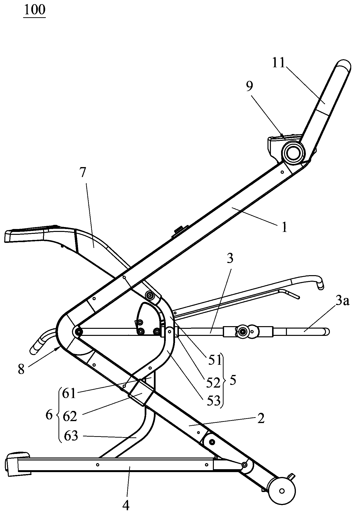 Stroller frame