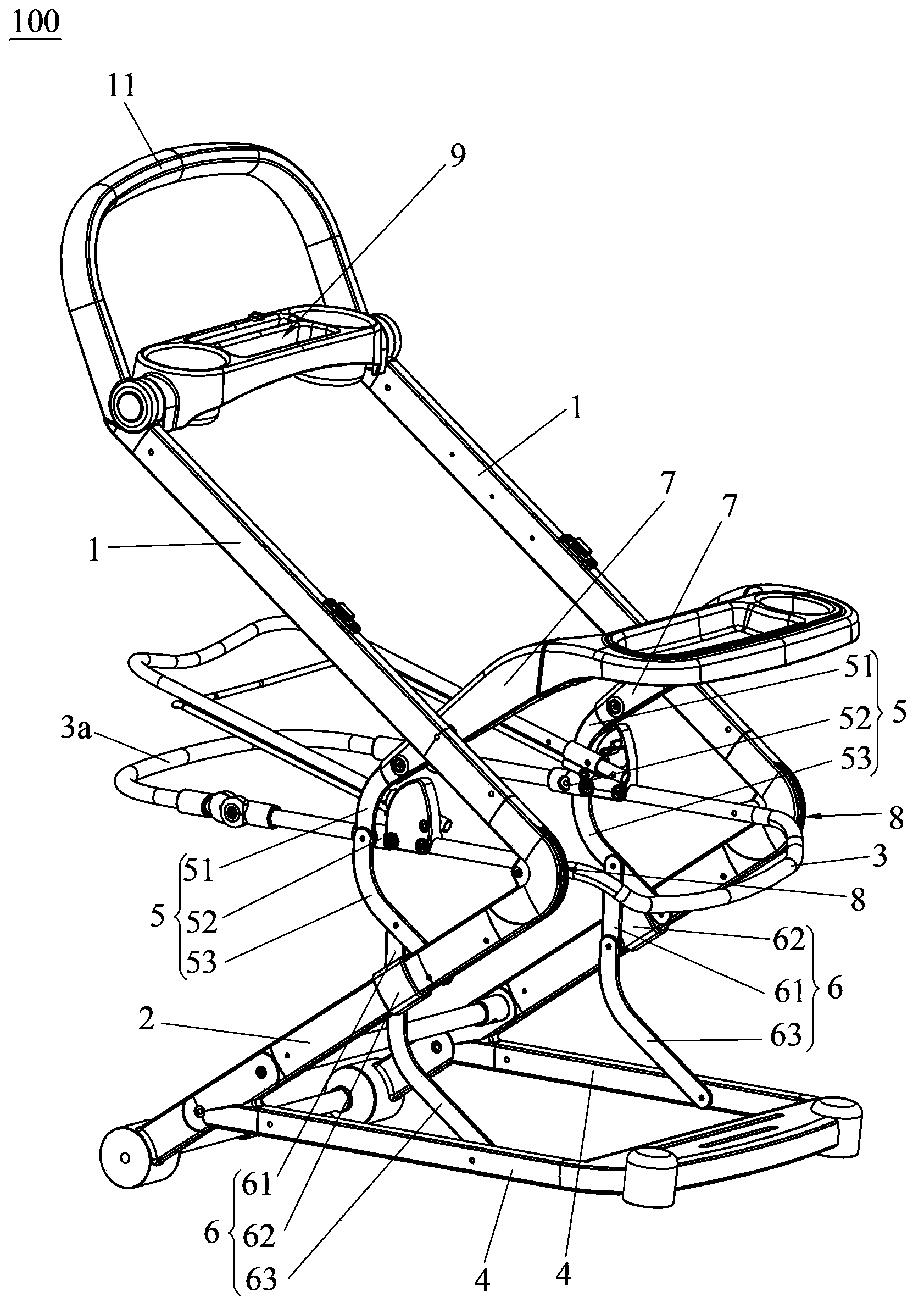 Stroller frame