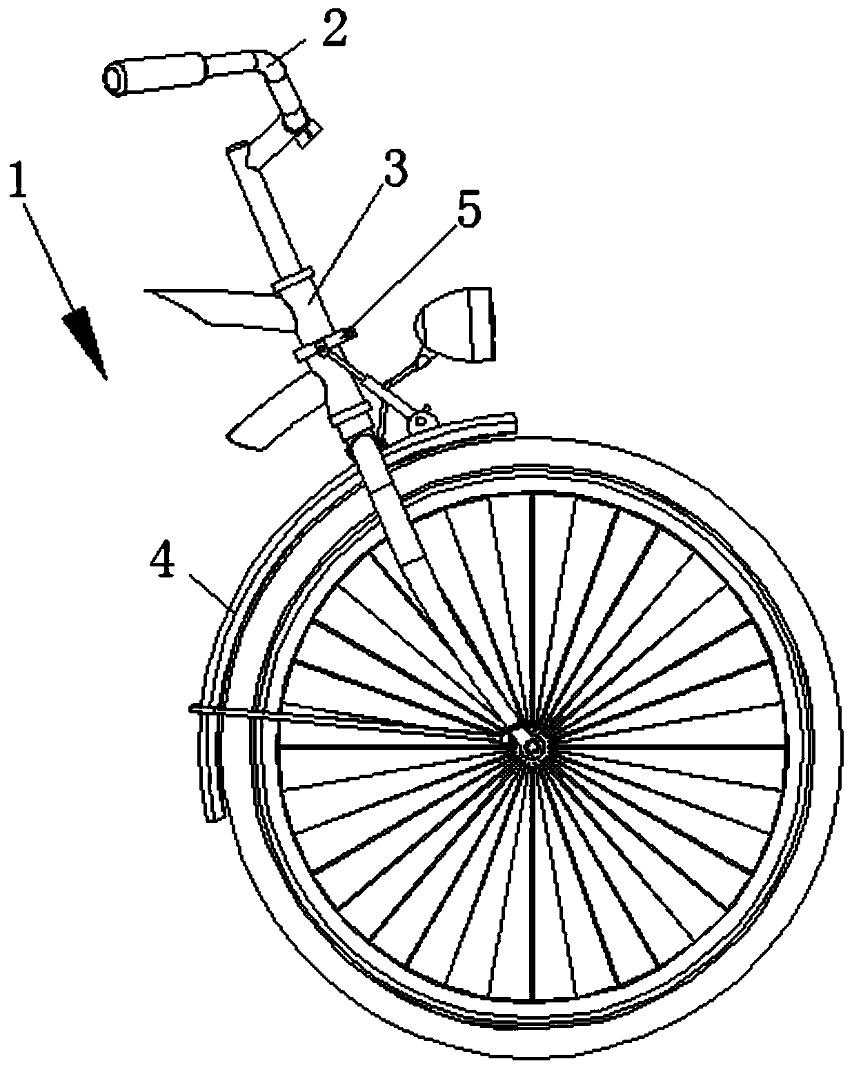 Bicycle front frame with anti-corrosion performance