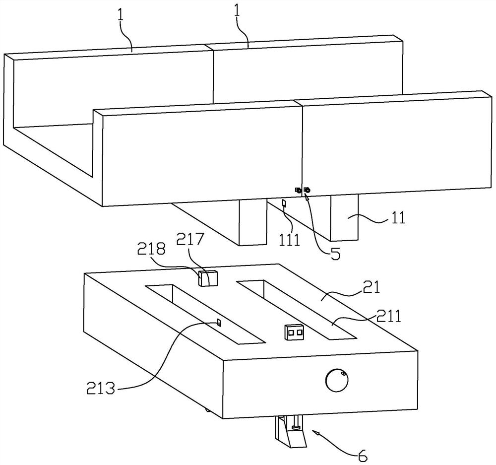 Installation structure of cable bridge