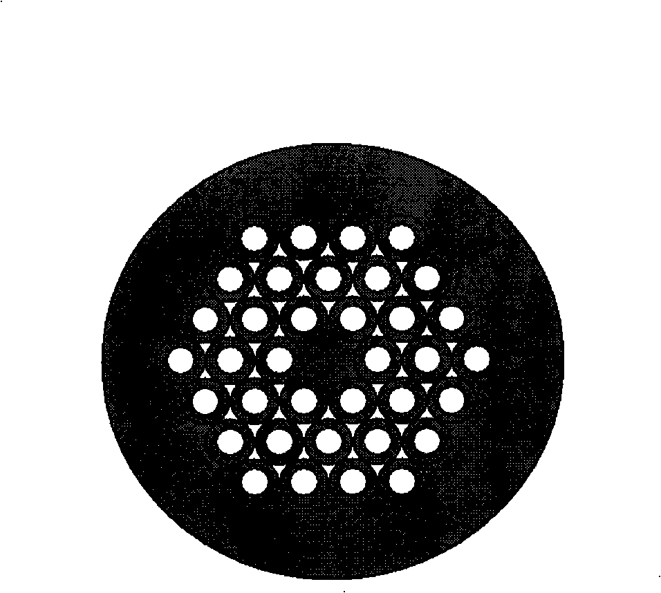 Taper microstructure optical fiber high-order mode filter