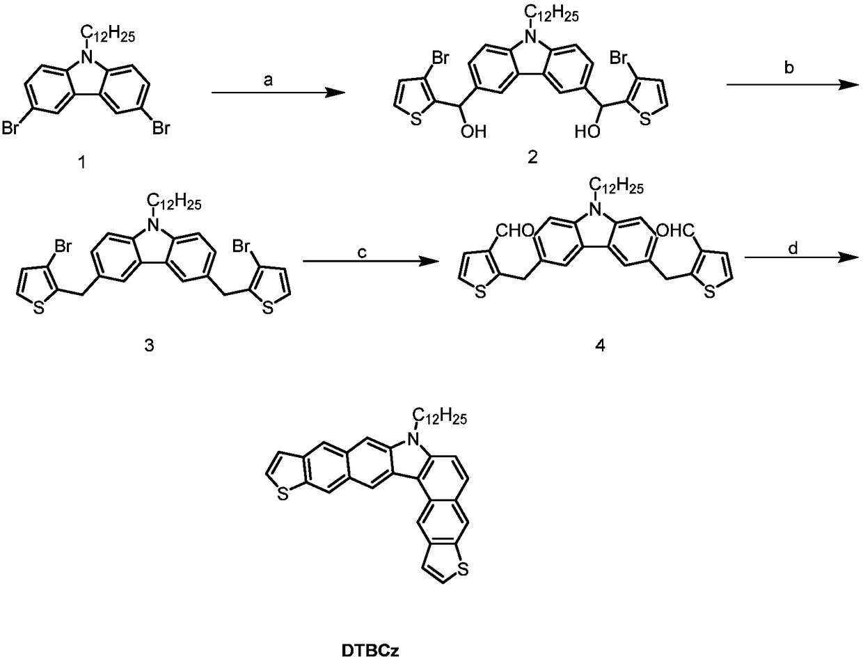 Polycyclic aromatic hydrocarbon organic semiconductor material and preparation method and application thereof