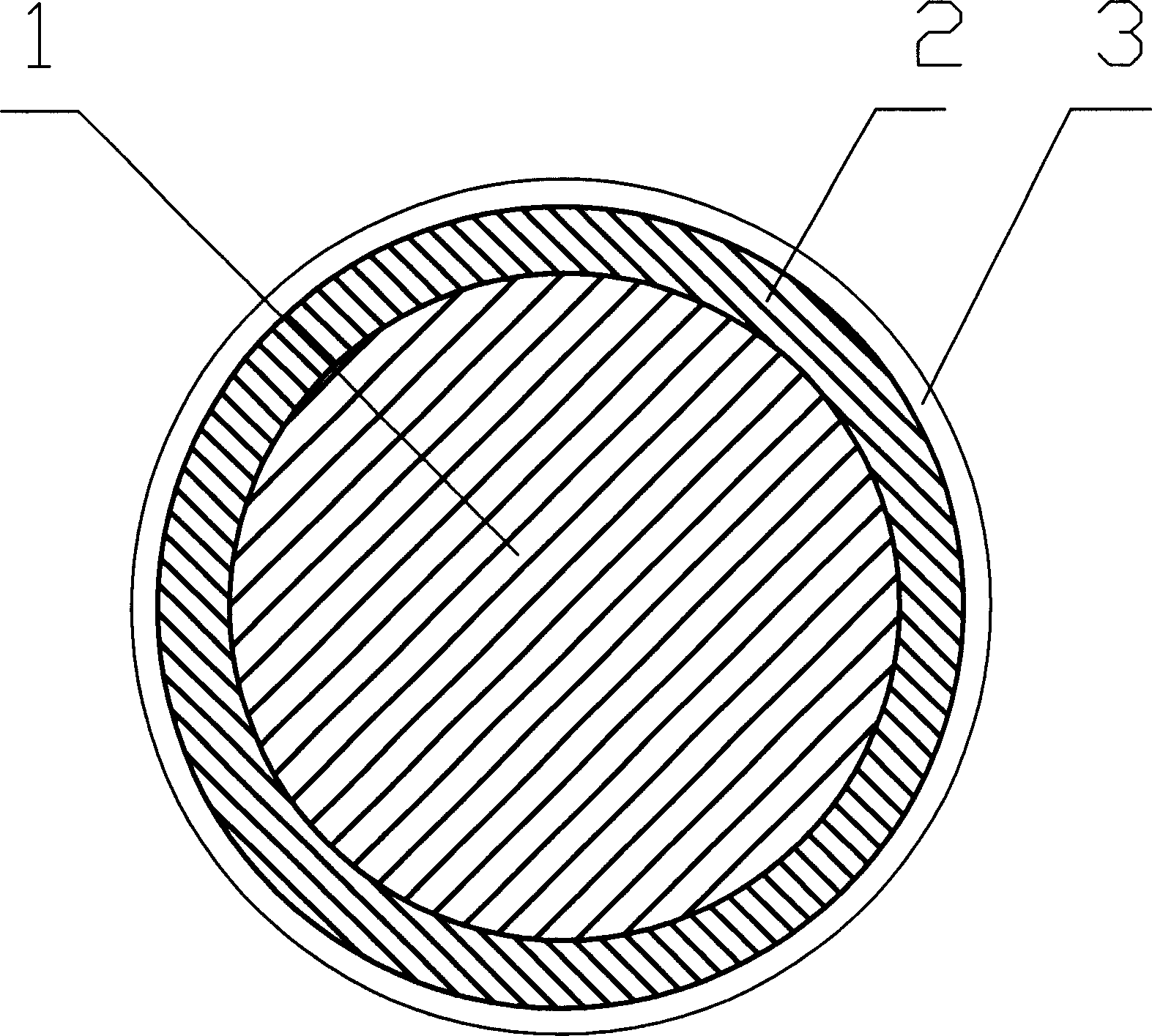 Aluminium-in-copper nano mica enamel-covered wire