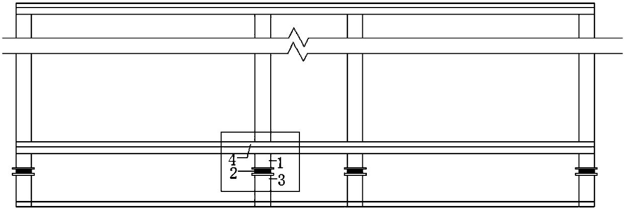 Integrated assembly joint and method for isolation tier rubber bearing and column-beam slab system