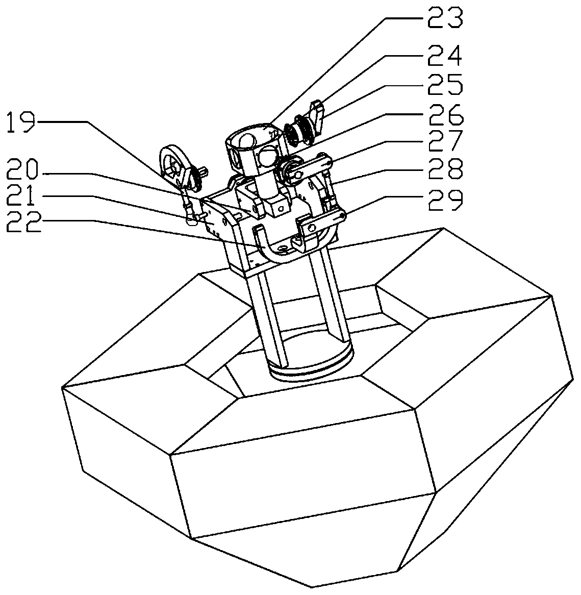 Three-degree-of-freedom wave power generation device