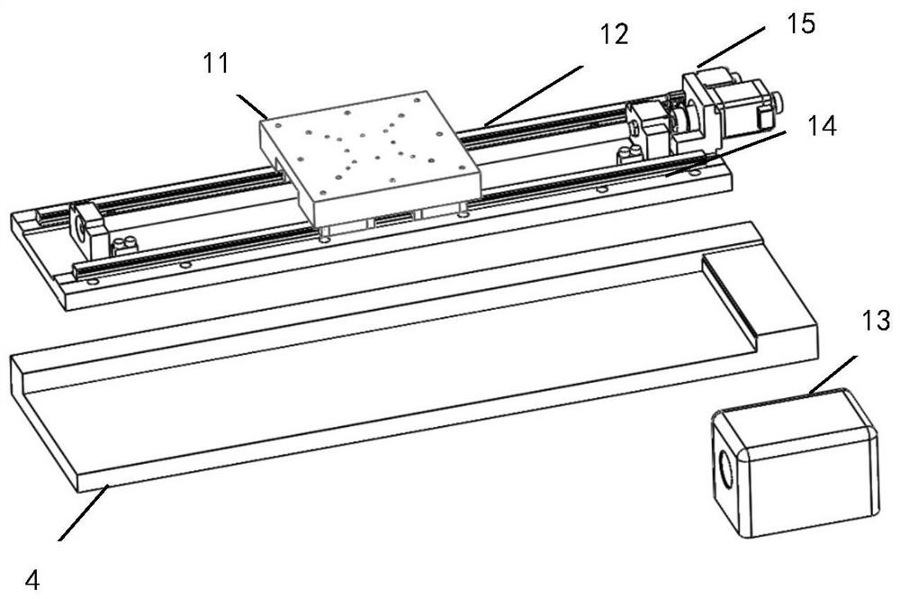 A high-precision detection device and detection method for one-dimensional spherical or cone-shaped socket arrays