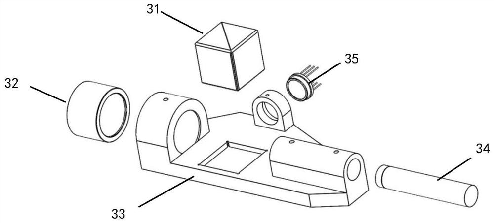 A high-precision detection device and detection method for one-dimensional spherical or cone-shaped socket arrays