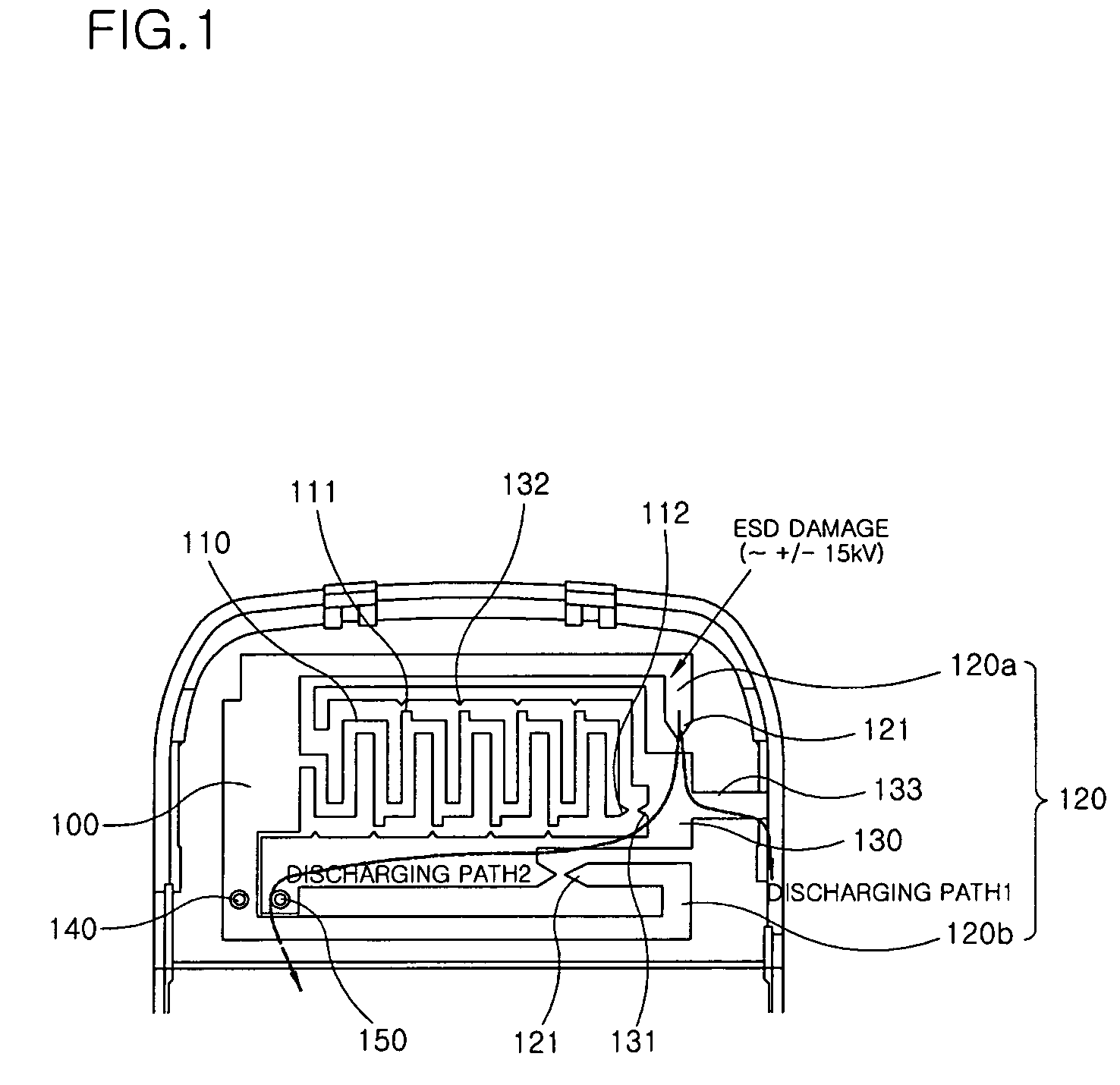 Mobile communication terminal having electrostatic discharge protection function