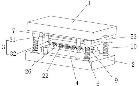 Stainless steel precision small hole burr-free punching die and forming method thereof