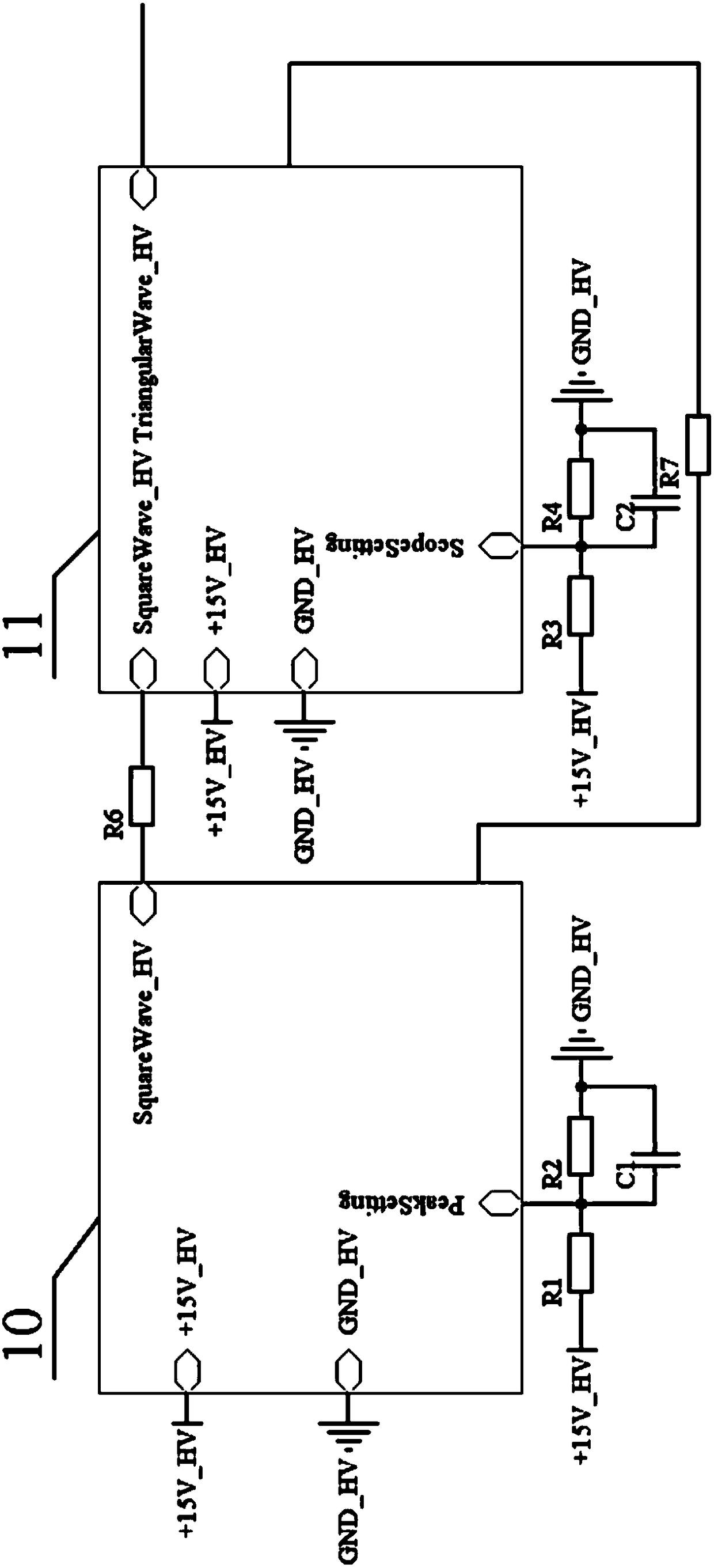 Isolated sampling circuit for motor and power battery controller