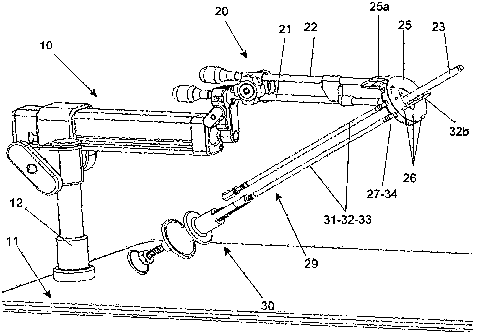 Components and assembly for performing brachytherapy treatment of tumour tissue in a human and animal body