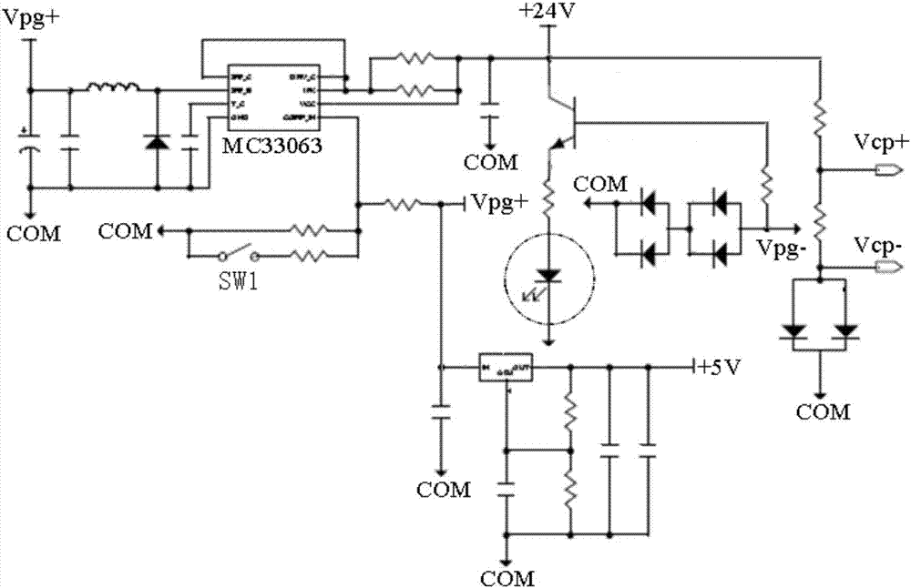 Disconnection detection circuit of incremental encoder and connection circuit of incremental encoder