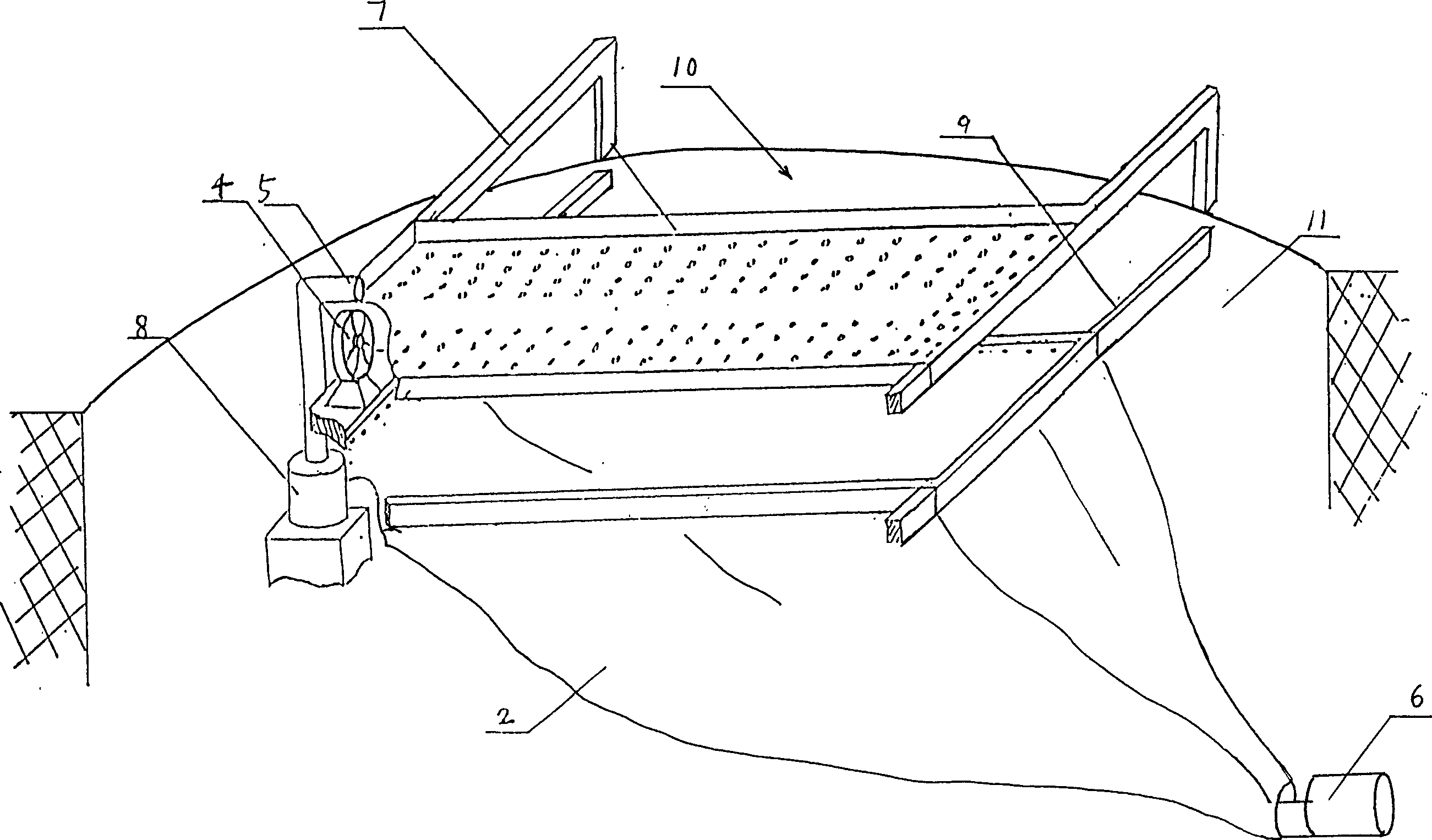 Energy-saving oxygenation system in sewage treatment