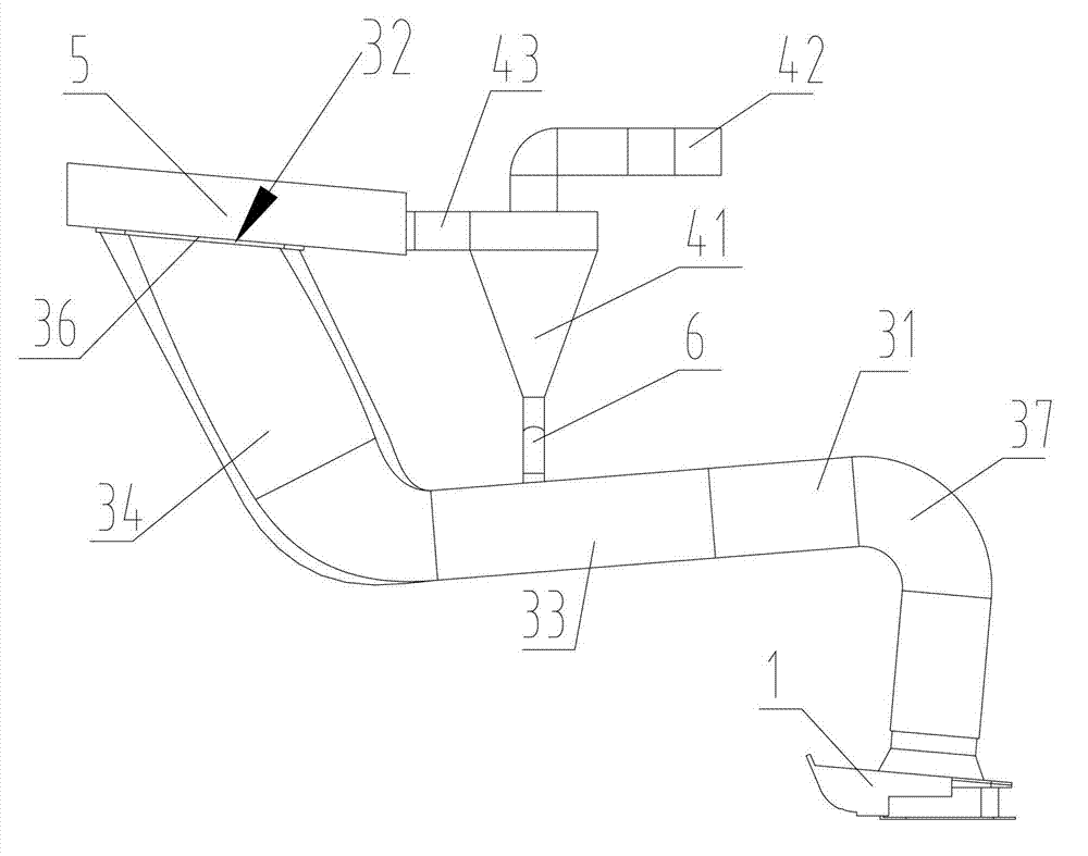 Garbage collecting device for cleaning vehicle and cleaning vehicle