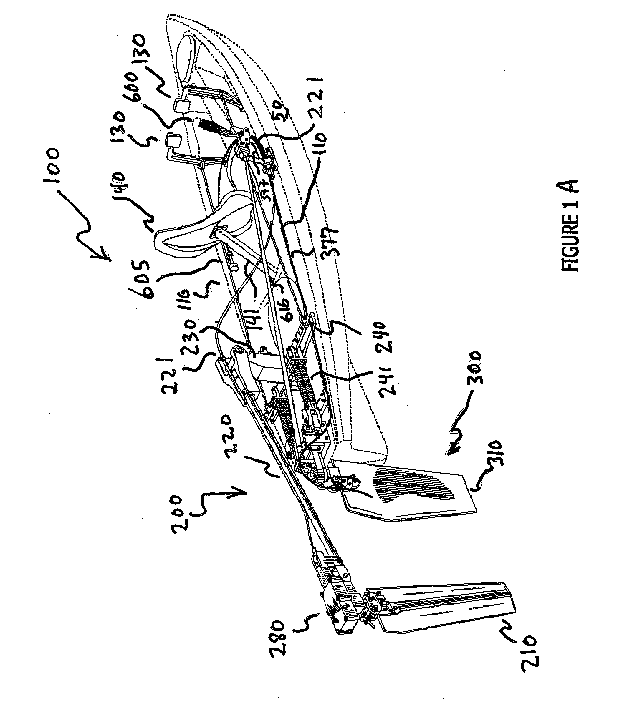 Vessel propelled by oscillating fin with control mechanisms