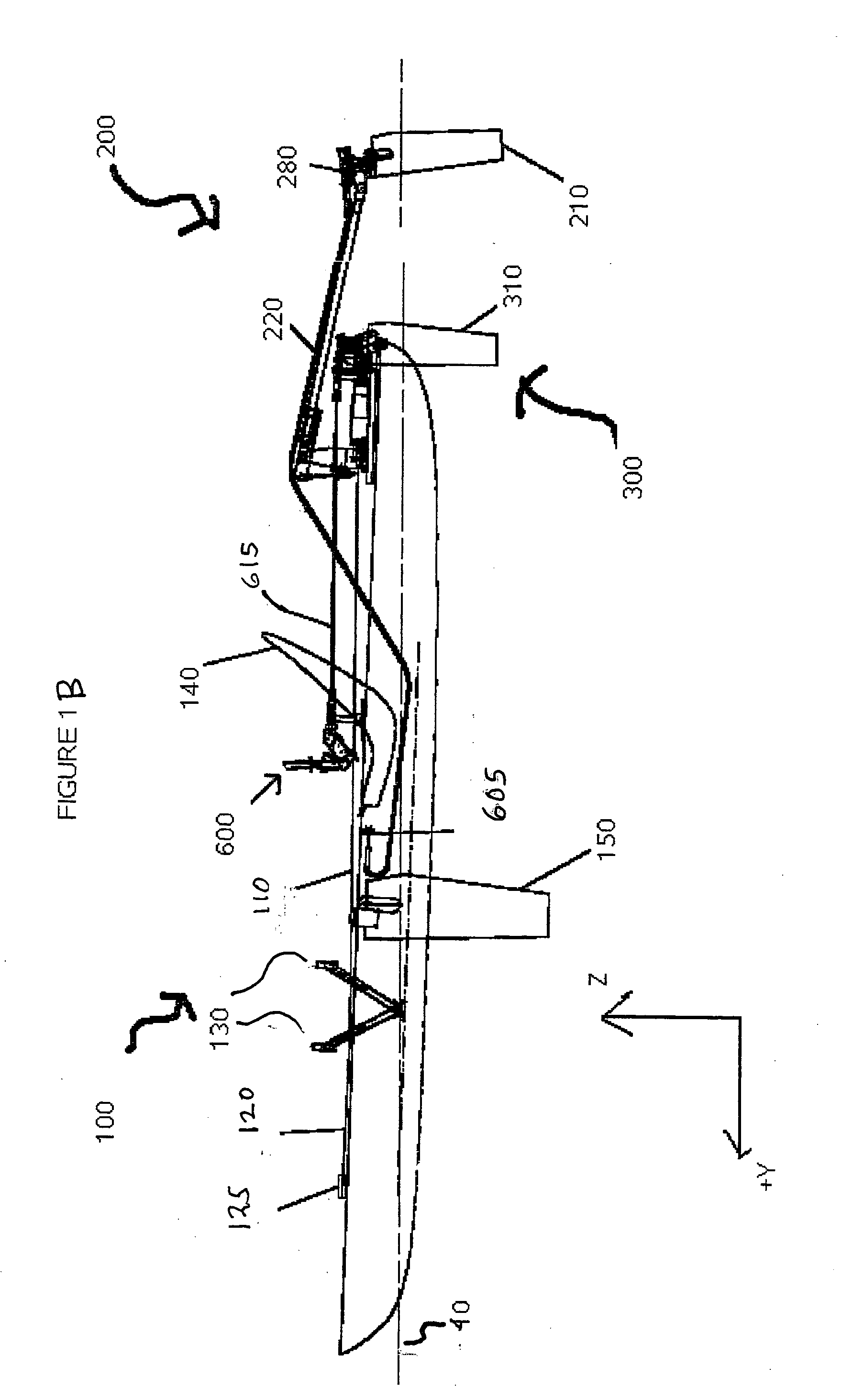 Vessel propelled by oscillating fin with control mechanisms