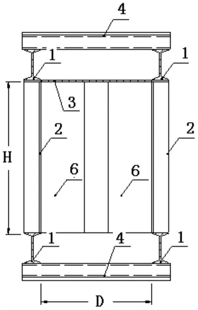 Air duct for concrete aggregate silo